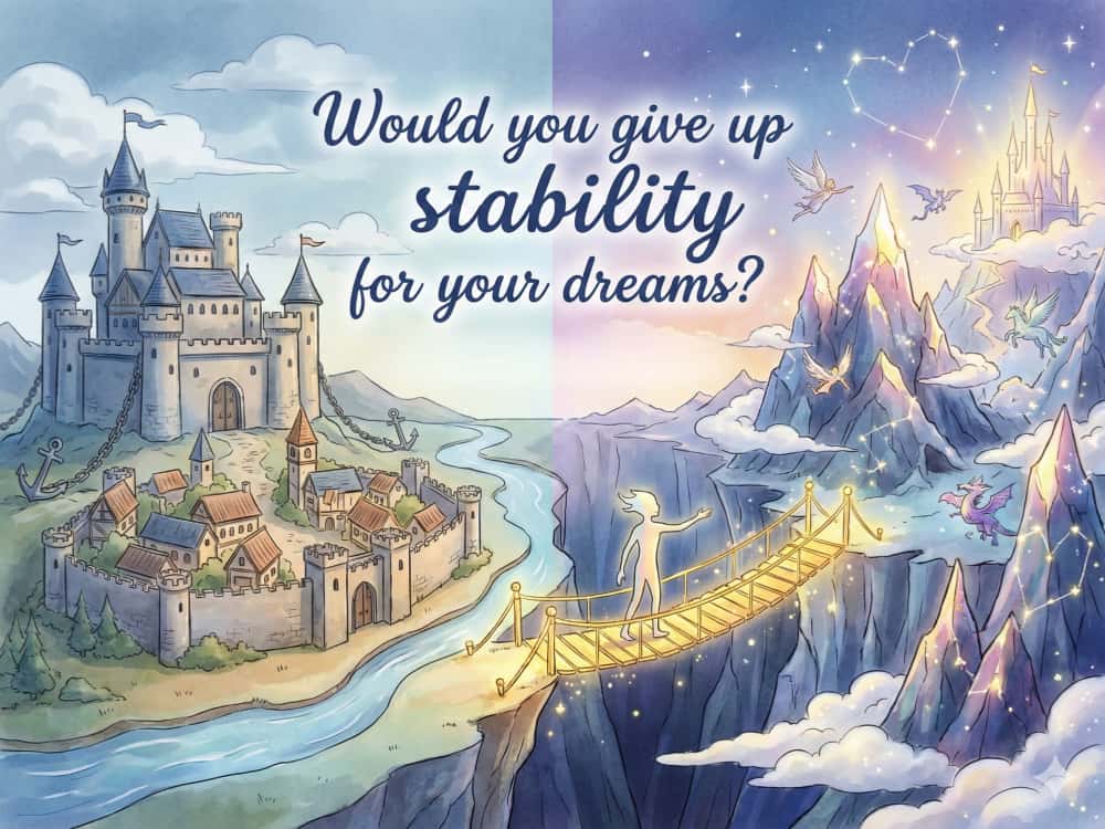 Would You Give Up Stability for Your Dreams? [emoji:1f680[/emoji]