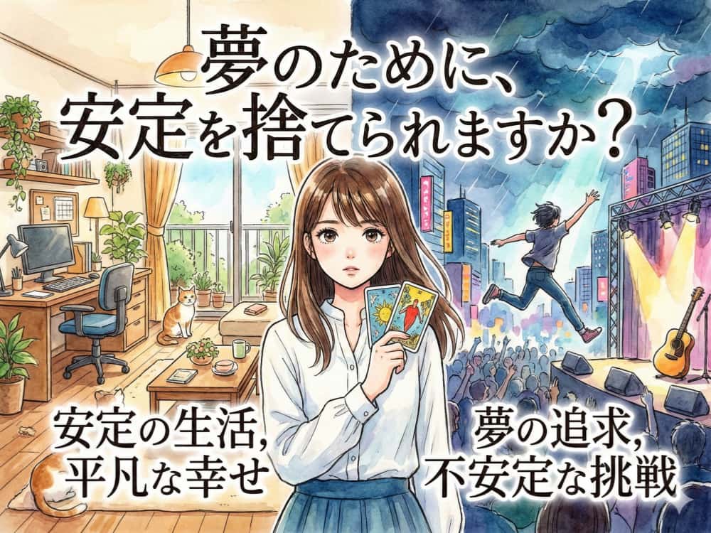 夢のために、安定を捨てられますか？[emoji:1f914[/emoji]